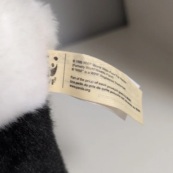 WWF Plush Panda, 8" - Picture 4 of 4